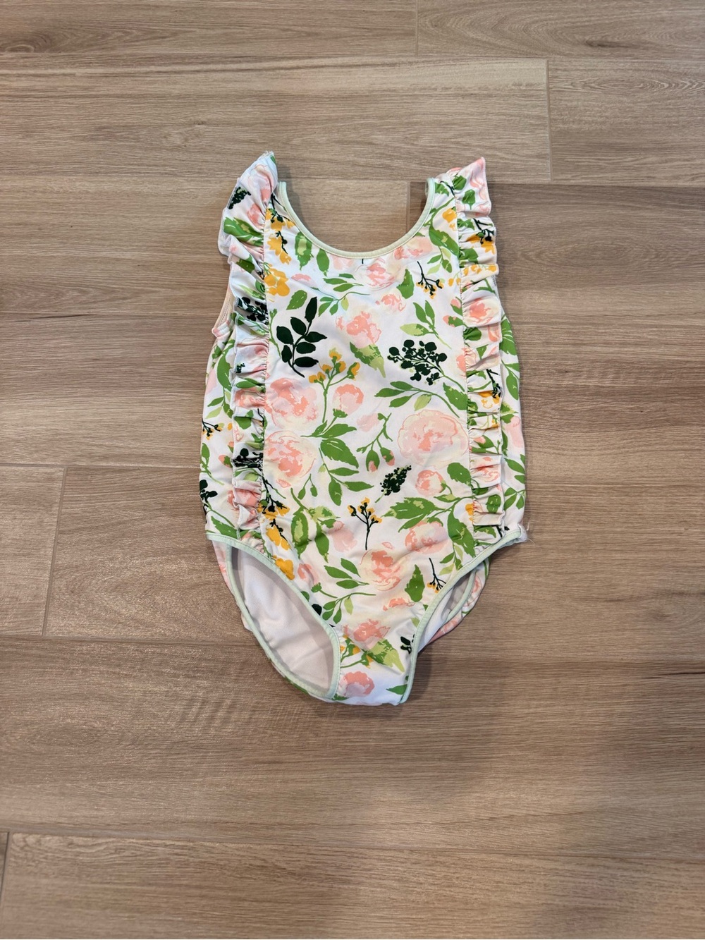 Size 10 SweetHoney Floral Ruffle One-Piece leotard/Swimsuit